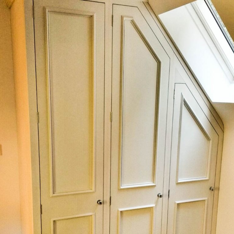 Wardrobes under the eaves